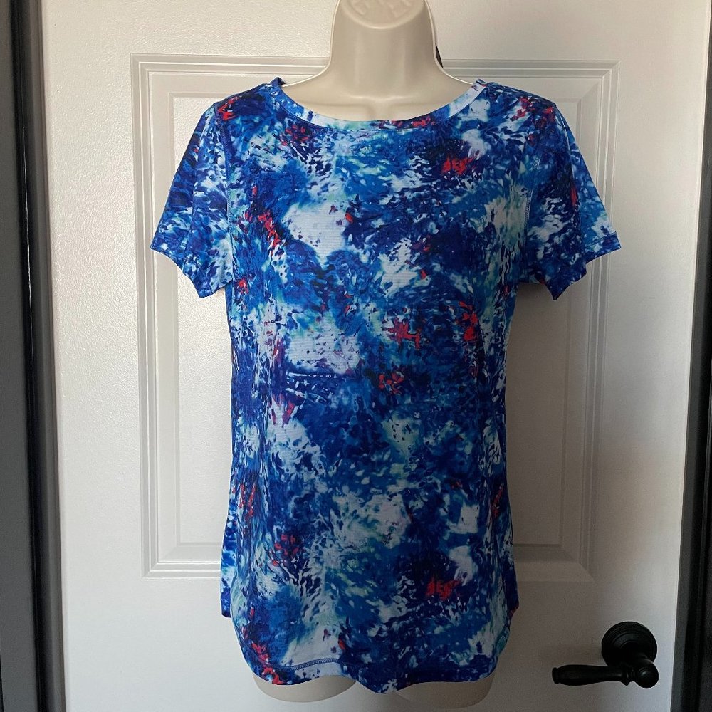 Reel Legends Blue Splatter Freeline Top
